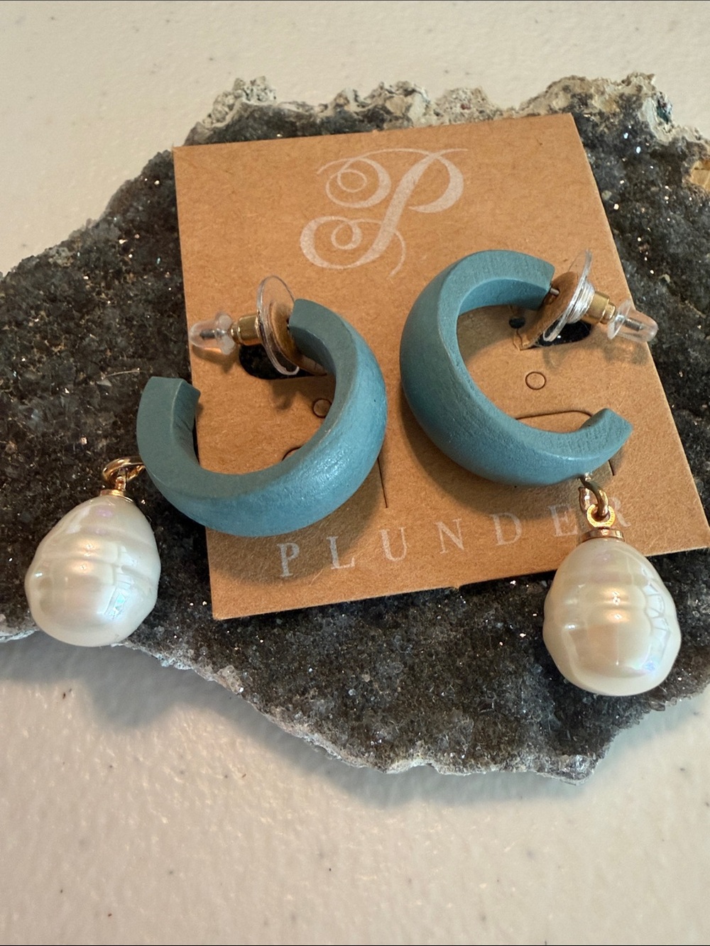 Plunder Earrings - Teal